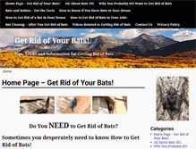 Tablet Screenshot of getridofyourbats.com